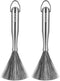 CloudMades Stainless Steel Dish Brush with Handle, Metal Steel Wool Scrubber for Cast
