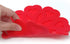 Allydrew Multi-use Durable Flexible Non-Slip Insulated Trivet Silicone Pot Holders, Set of 4, Red Hearts