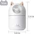 Small Cute Portable Humidifier with 12 Pcs Humidifier Sticks, 7 Color Night Light USB Air Humidifier for Bedroom Office