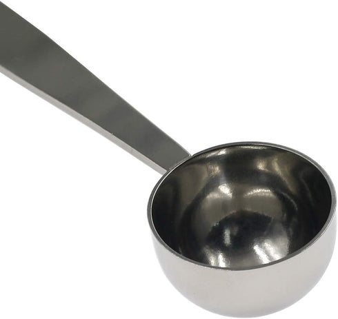 2-in-1 Stainless Steel Coffee Scoop Measuring and Tamping Spoon (15ml) - 1 Piece