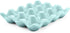 Flexzion Ceramic 12 Cups Egg Tray - Whole Dozen Porcelain Egg Holder