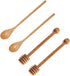 2pcs Honey Dipper Stick, 2pcs Long Handle Honey Spoon, Wooden Honey Dipper
