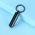 Cremation Jewelry Urn Keychain for Ashes, Cylinder Keepsake Necklace for Women and Men
