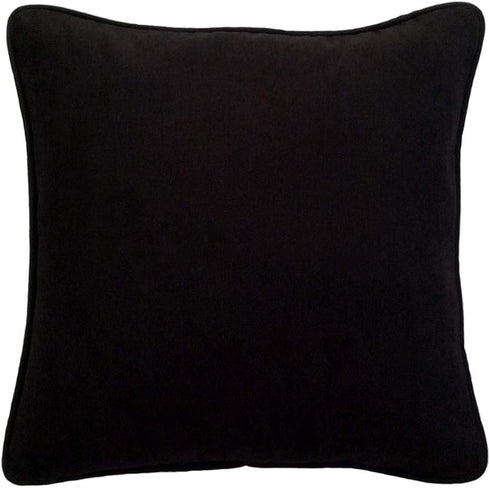 Satin Circle Lattice Pillow Cover - Black-Silver 16"x16" Decorative Sham for Home Decor