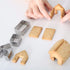 SIENON 3D Gingerbread House Cookie Cutter Set, 3pcs Stainless Steel Mini Christmas Kit, DIY Baking Tools