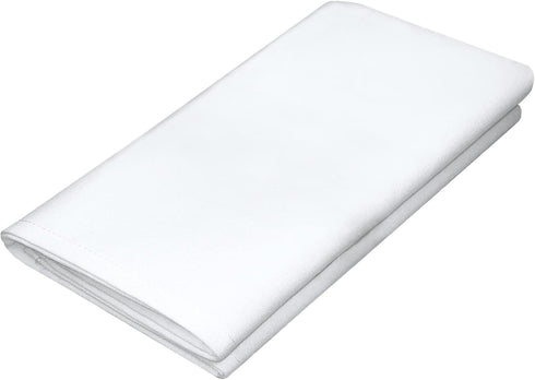 Restaurant Cloth Napkins, Set of 12 Pack, Commercial Quality 20 x 20 Ins, MJS Linen Washable Table Napkins