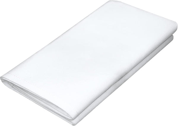 Restaurant Cloth Napkins, Set of 12 Pack, Commercial Quality 20 x 20 Ins, MJS Linen Washable Table Napkins