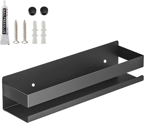 15.7inches Stainless Steel Wall Mounted Floating Shelves for Kitchen,Bathroom,Living Room Storage Shelf,Rust