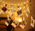 20 Photo Clip String Lights, LED Fairy Twinkle Lights for Indoor Outdoor Decor, Home Wall