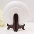 Small Easel Stand for Display, Wooden Plate Stands for Decorative Dish, Tabletop Bowl Display Stand