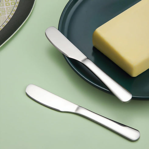 Set 6 HOMQUEN Stainless Steel Butter Knife, Butter Spreader, Butter Knives, Butter Spreader Knife for Kitchen
