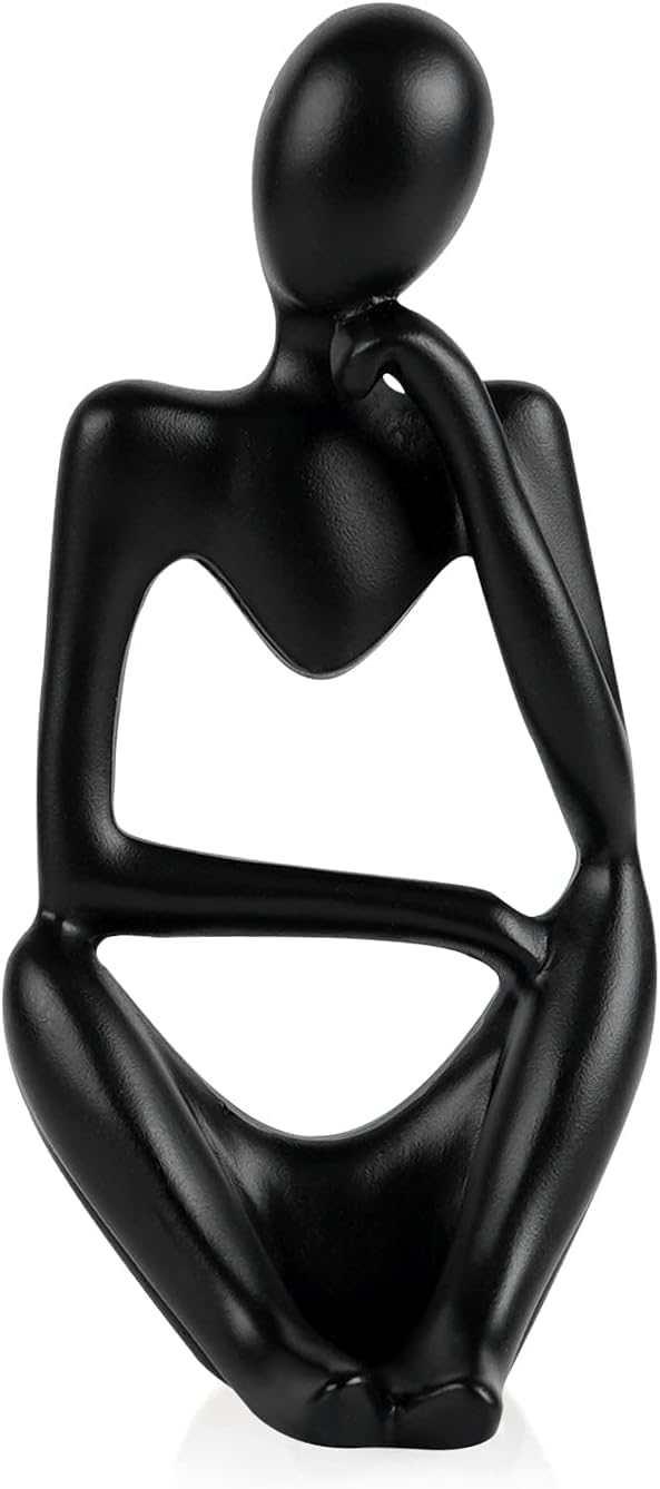 NxInnoX Creative Resin Thinker Minimal Abstract Art Sculpture Statue Figurines Home Office Bookshelf