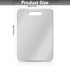 GETRIC (15.4 11 inch) Titanium Cutting Board, Stainless Steel Cutting Boards for Kitchen, Double Sided Food-Grade