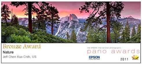 Award Winning Landscape Panoramic Art Print Poster: Yosemite National Park (Sunset)