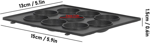 Non Stick Meatball Baking Tray, 9 Hole Baking Pan, Stainless Steel Octopus Meatball Grill Cooking Plate