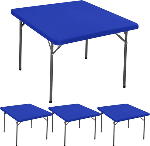 4 Pack Square Fitted Tablecloth for 48 x 48 Inches Card Tables