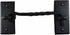 Renovators Supply Manufacturing Hook and Eye Latch, 6.5 in. Black Wrought Iron Door Lock with Hardware