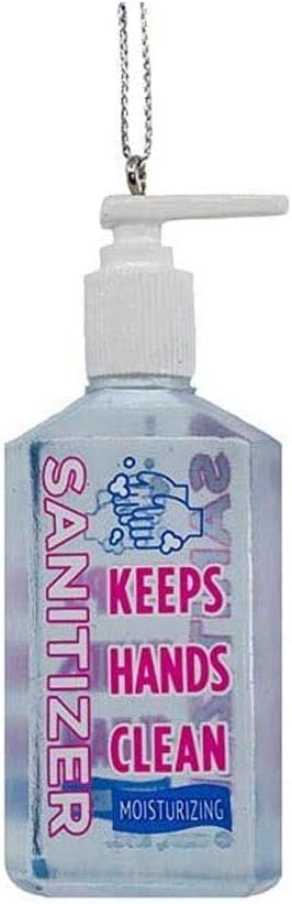 Kurt S. Adler Hand Sanitizer Bottle Novelty Christmas Ornament - Pandemic Quarantine