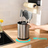 RedCall 360° Rotating Stainless Steel Utensil Holder - Extra Large Caddy Storage Organizer for Countertop