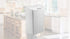 Rubbermaid White Dual-Action Swing Lid Trash Can, 11.25 Gallon