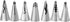 7Pcs Cake Decorating Icing Piping Nozzles Set, Stainless Steel Tips for DIY Pastry Fondant Baking
