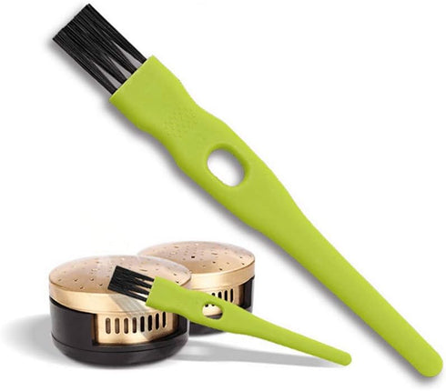 20 Pcs 11CM/4.33 Inch Green Plastic Handle Mini Dust Removal Brush, Nylon Hair Brush for Computer Keyboard Cleaning,