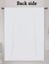 Tiny Break 100% Cotton Tie Up Shade - Moderate Room Darkening Rod Pocket Window Drapes, 42" Wide by 63" Long, White