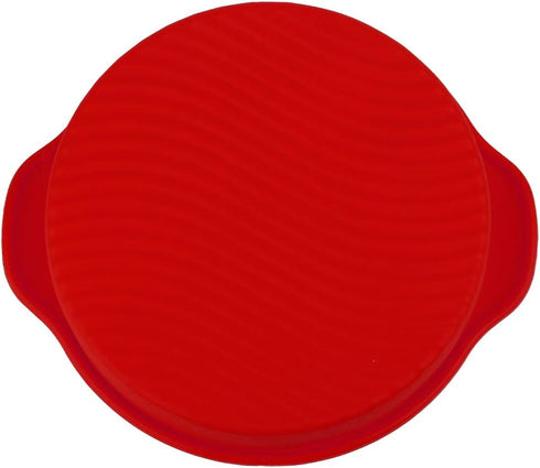 11.42 Inch Silicone Cake Molds, Quick Release Baking Pan for Layer Cakes and Cheese Cakes, Red