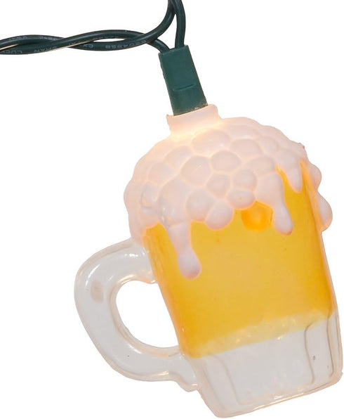 Kurt Adler UL0565 Beer Mug Light Set, 10 Lights