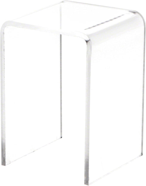Plymor Clear Acrylic Vertical Square Display Riser, 3" H x 2" W