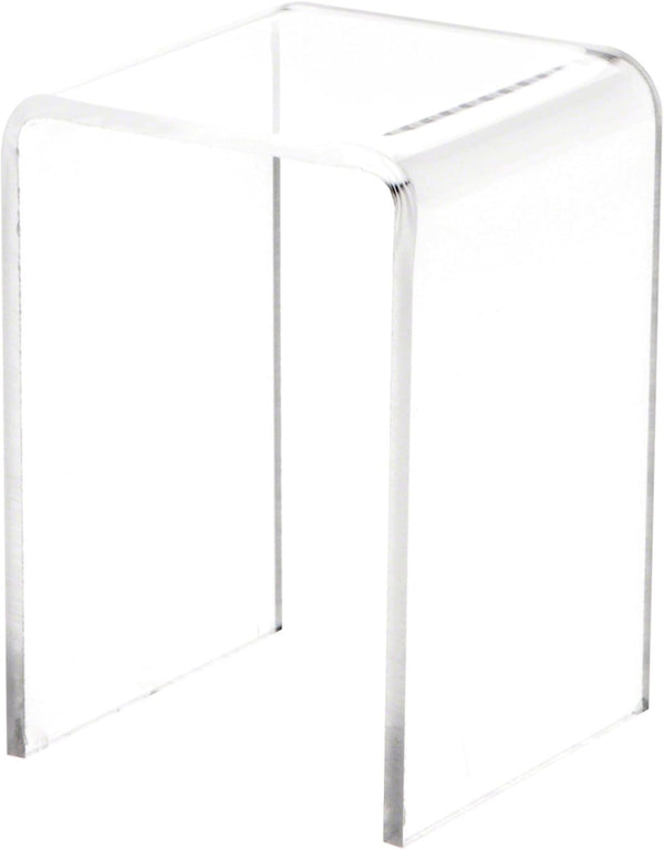 Plymor Clear Acrylic Vertical Square Display Riser, 3" H x 2" W