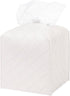PU Leather Tissue Box Cover, Square Organizer Dispenser for Bathroom, Bedroom, Vanity Countertop, Office, Car, Griege