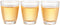 2 oz Lead-Free Glass Mouthwash Cup, Set of 3