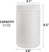 6 Pack 33 Oz 1 DEAYOU Plastic Mason Jars, Quart Ice Cream Containers with Screw Top Lid, Plastic Freezer Jar Reusable