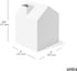 Umbra Casa Tissue Box Cover - Adorable House Shaped Tissue Box Holder for Bathroom, Bedroom or Office, White