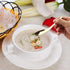 Stainless Steel Chinese Soup Spoons, Set of 6 Asian Soup Spoons for Ramen, Pho, Wonton, Dumpling (Gold)
