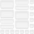 Poeland 20 Pcs Drawer Organizer Tray: Storage Box for Bedroom Dresser, Bathroom, Kitchen (Frosted)