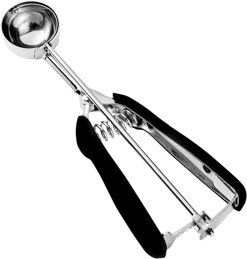 Cookie Scoop 1.5 Tbsp - Size #50/1.5 Tablespoons Cookie Dough Scoop, Black 18/8 Stainless Steel