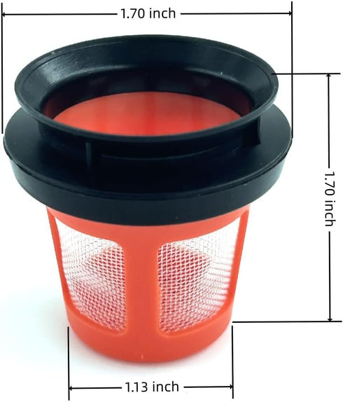 FH50700 Replacement Filter for Hoover PowerDash Pet - 4 Pack Vacuum Filter Strainer and Rubber Gasket