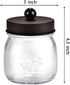 SheeChung 4 Pack Apothecary Jars with Lids, Bathroom Organizers for Q-tips, Cottons, Floss, Small Mason Jars