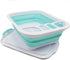 SAMMART 7.5L (2 Gallon) Collapsible Plastic Dish Drainer with Drainer Board, Foldable Drying Rack Set, Space Saving