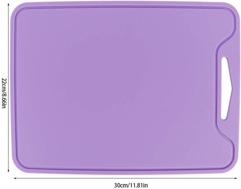 Food Grade Silicone Cutting Board, Flexible Chopping Board for Home Kitchen Use, Purple