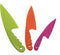 PENTA ANGEL 3 Colors Plastic Knife Set, 3 Sizes Nylon Safety Cooking Chef Knives for Fruit, Lettuce, Vegetable, Salad,