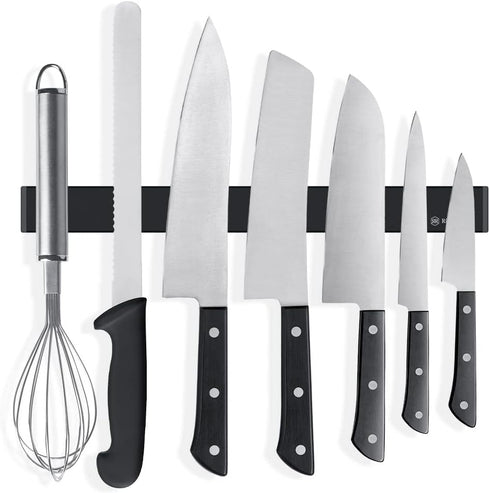 Rich&Ray 12 Inch Knife Magnetic Strip - No Drilling Kitchen Knife Holder for Wall, Stainless Steel Organizer Bar