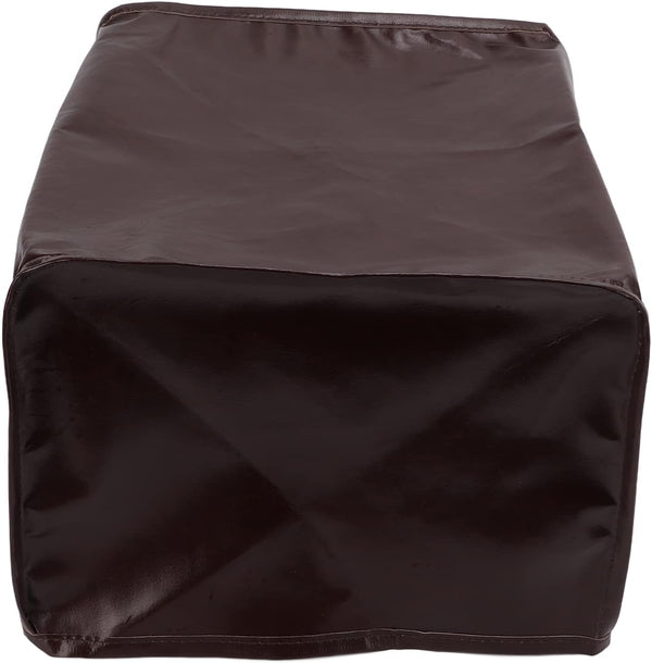Bread Machine Cover, PU Leather Toaster Protector for Kitchen Appliance (Brown)