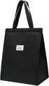 FUXINGYAO Reusable Lunch Bag, Insulated Lunch Tote for Adult Women Men, Perfect for Work, Beach or Travel (Black)