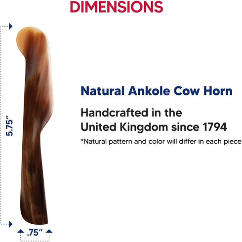 HIC Kitchen Caviar Spreader, Handcrafted Ankole Cow Horn, 5.75-Inch, UK Made