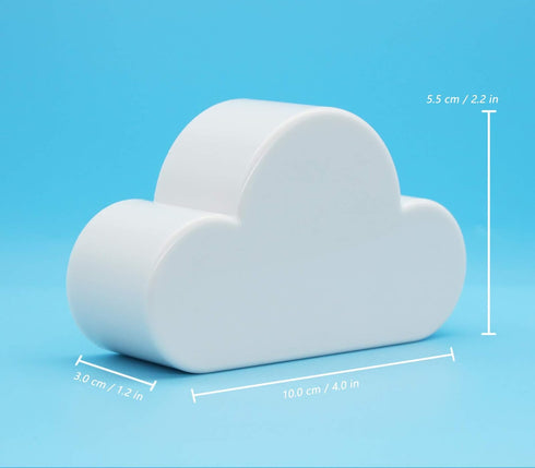 Meyerascal White Cloud Magnetic Key Holder for Wall, Strong Magnetic Keychain Organizer, Easy to Install