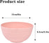 Lnrkai 5 PCS Pink Cereal Bowls, 24 OZ Unbreakable Wheat Straw Bowls - Modern Style, Dishwasher & Microwave Safe