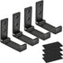 Folding Coat Hooks - Foldable Wall Hooks for Hanging, Pack of 4 Aluminum Alloy Cloth Hanger